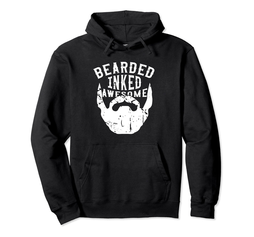 Funny Bearded Inked Awesome Bearded Hoodie - Streetwear Style Men Women - T-Shirt, Sweatshirt, Hoodie