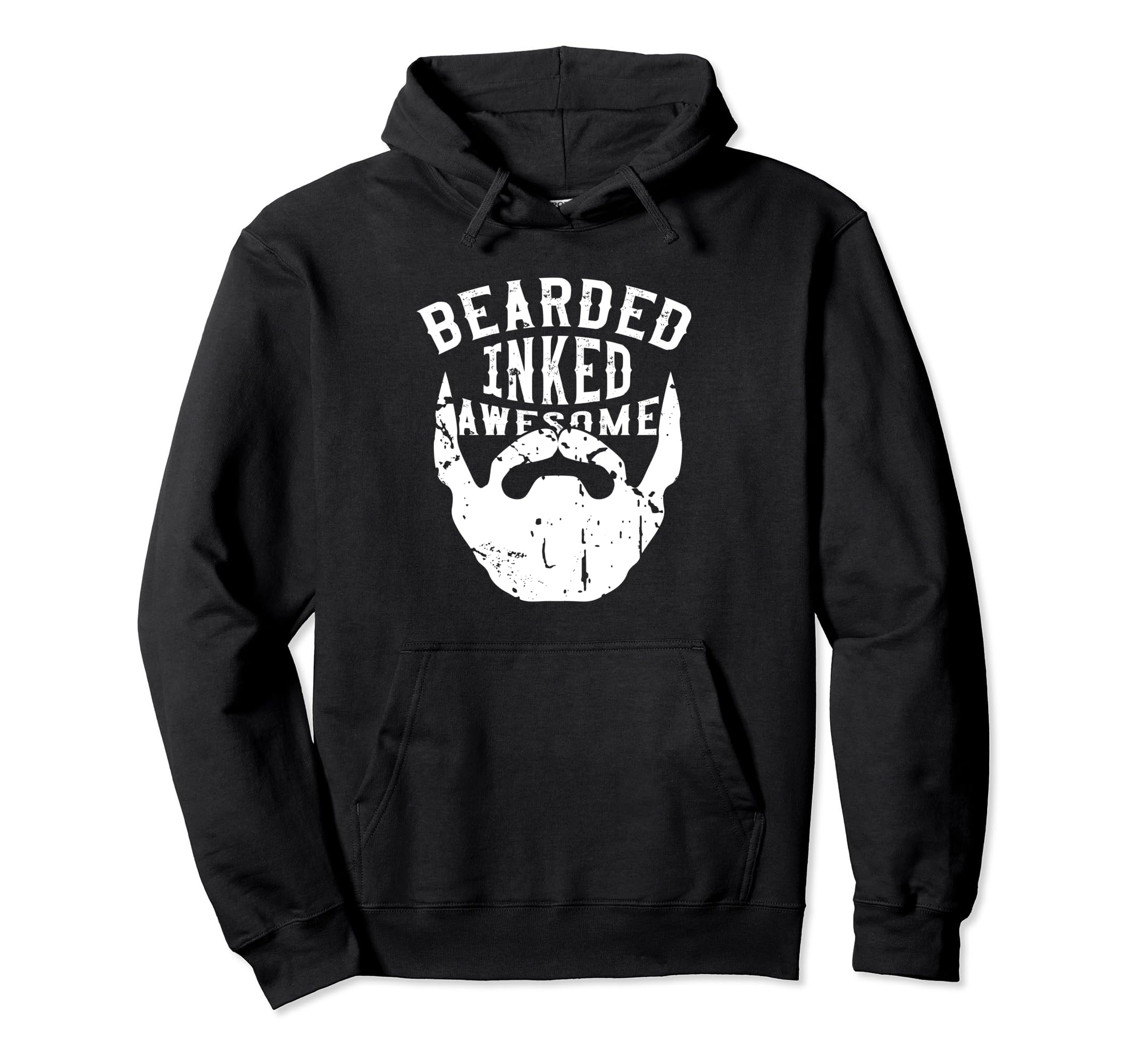 Funny Bearded Inked Awesome Bearded Hoodie - Streetwear Style Men Women - T-Shirt, Sweatshirt, Hoodie