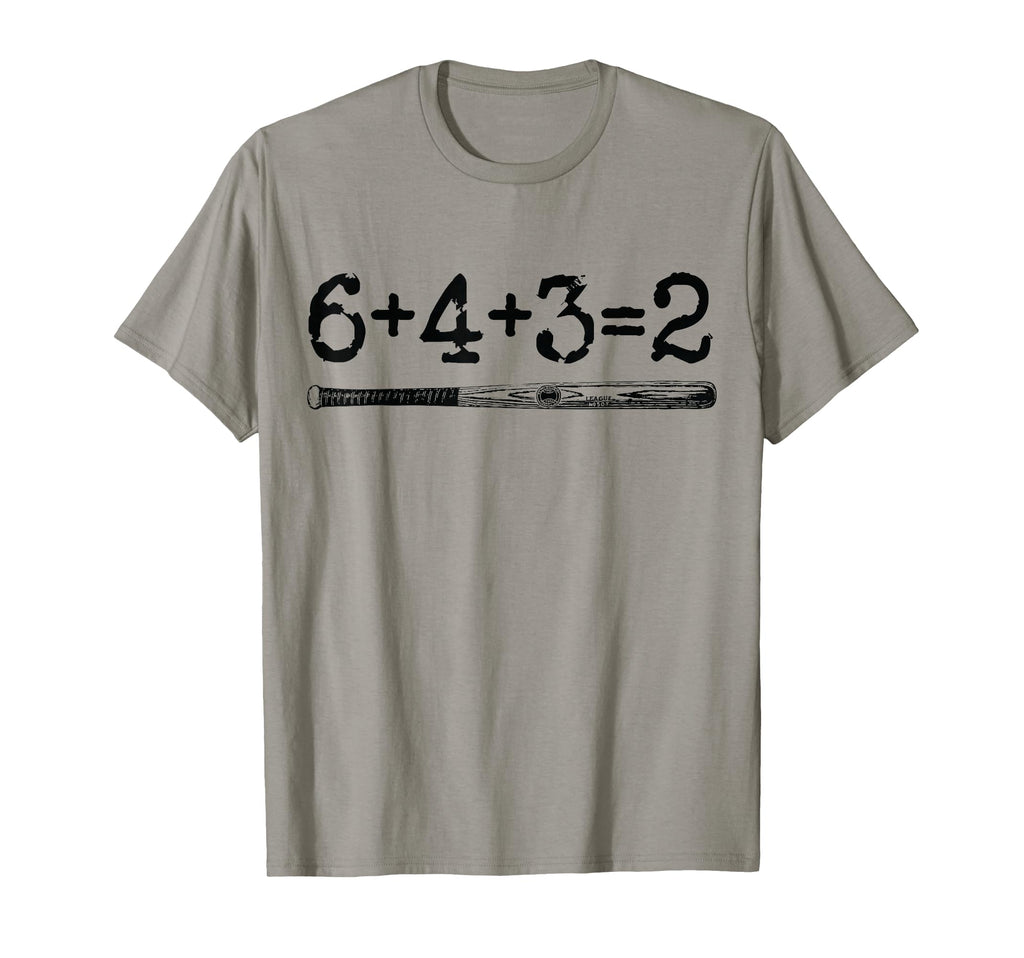 Double Play 6 4 3 2 Baseball Math T-Shirt - Novelty Apparel Men Women - T-Shirt, Sweatshirt, Hoodie
