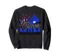 Senior Cheer Mom 2026 Blue Sweatshirt - Fun Novelty Design for Adults - T-Shirt, Sweatshirt, Hoodie