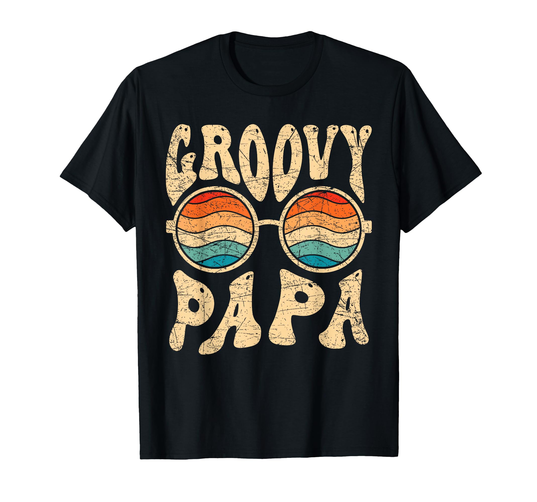 Groovy Papa 70S Aesthetic T-Shirt - Casual Everyday Wear for Adults - T-Shirt, Sweatshirt, Hoodie