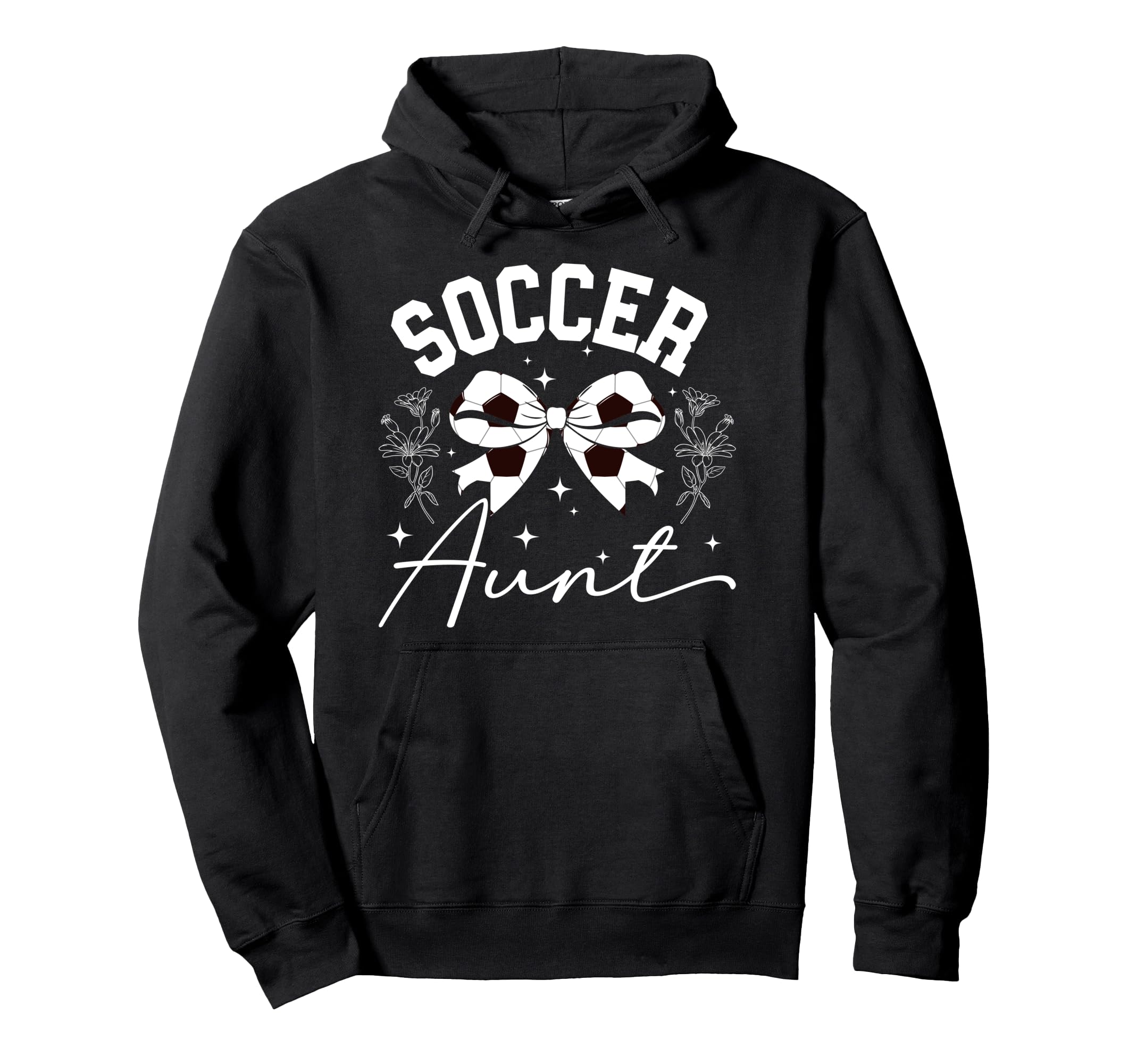 Soccer Aunt Coquette Soccer Player Aunt Hoodie - Fun Novelty Design Unisex - T-Shirt, Sweatshirt, Hoodie