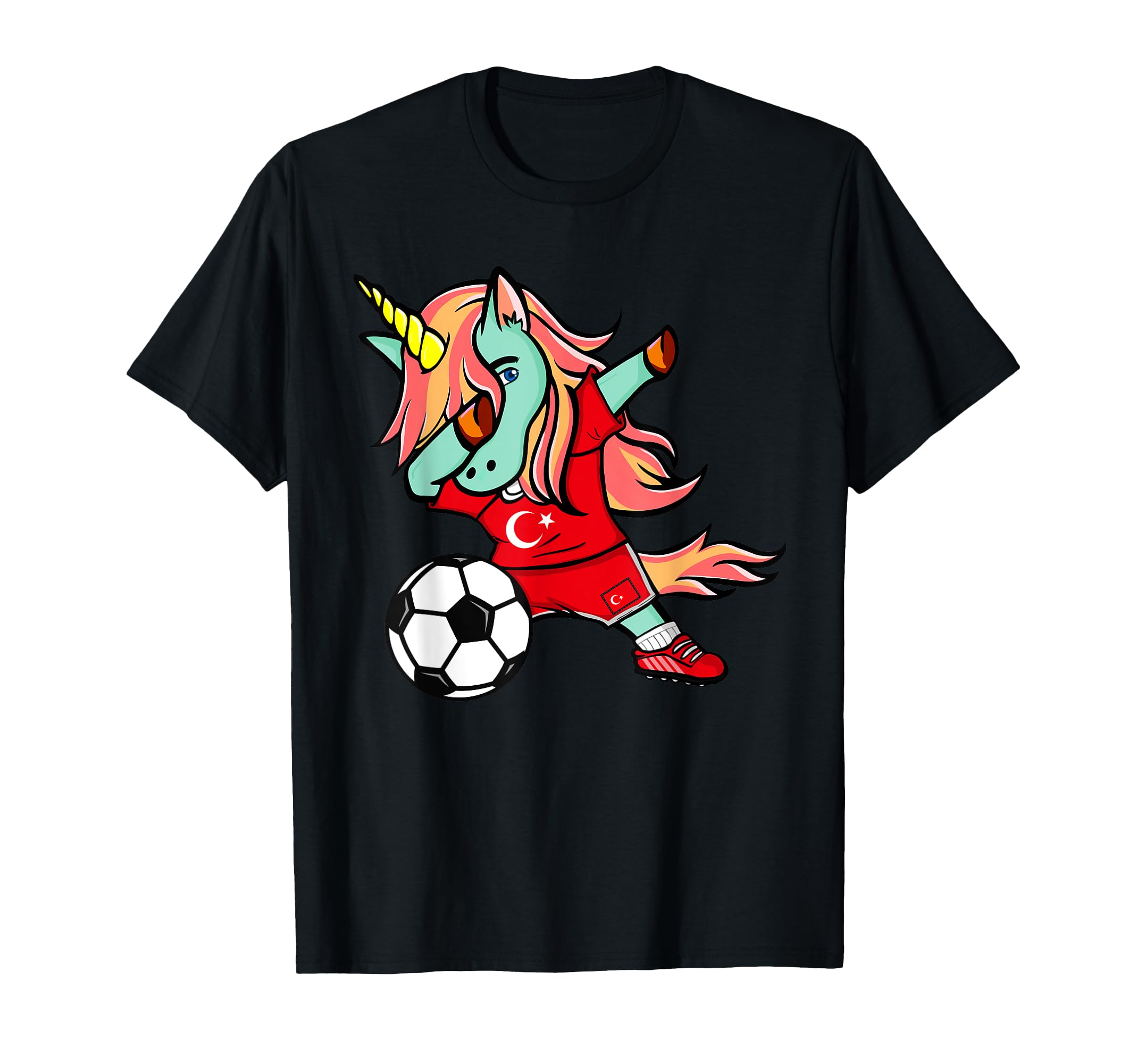 Funny Dabbing Unicorn Turkey Football T-Shirt - Custom Art Print Unisex - T-Shirt, Sweatshirt, Hoodie