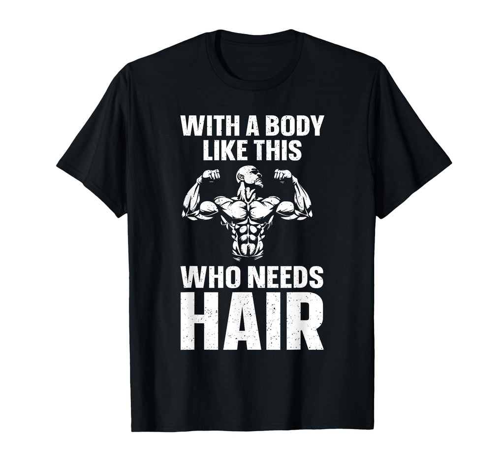 Bald Guy Dad Husband Bald Head Bald T-Shirt - Novelty Apparel Men Women - T-Shirt, Sweatshirt, Hoodie
