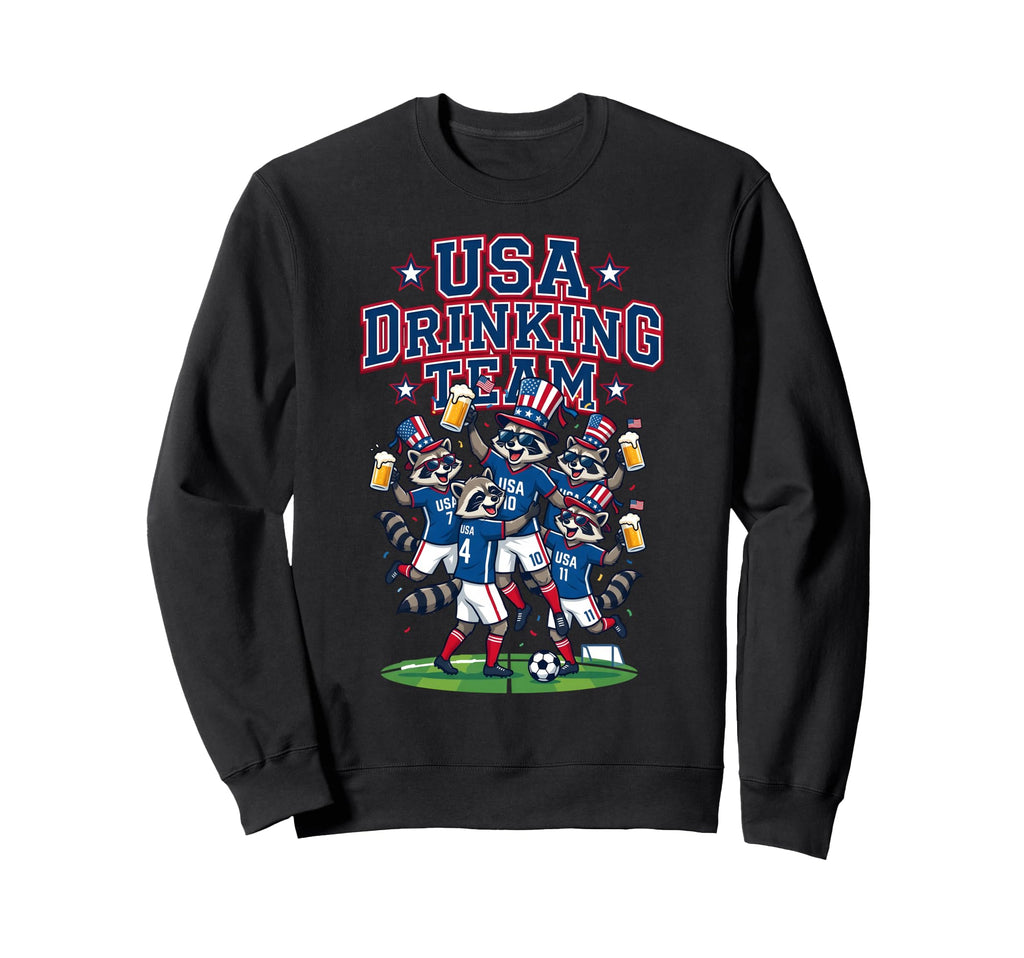 Usa Raccoon Soccer Tournament Sweatshirt - Streetwear Style for Adults - T-Shirt, Sweatshirt, Hoodie