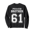 Number 61 Custom Proud Soccer Sweatshirt - Fun Novelty Design for Adults - T-Shirt, Sweatshirt, Hoodie