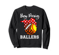Busy Raising Ballers Funny Softball Sweatshirt - Custom Art Print Unisex - T-Shirt, Sweatshirt, Hoodie