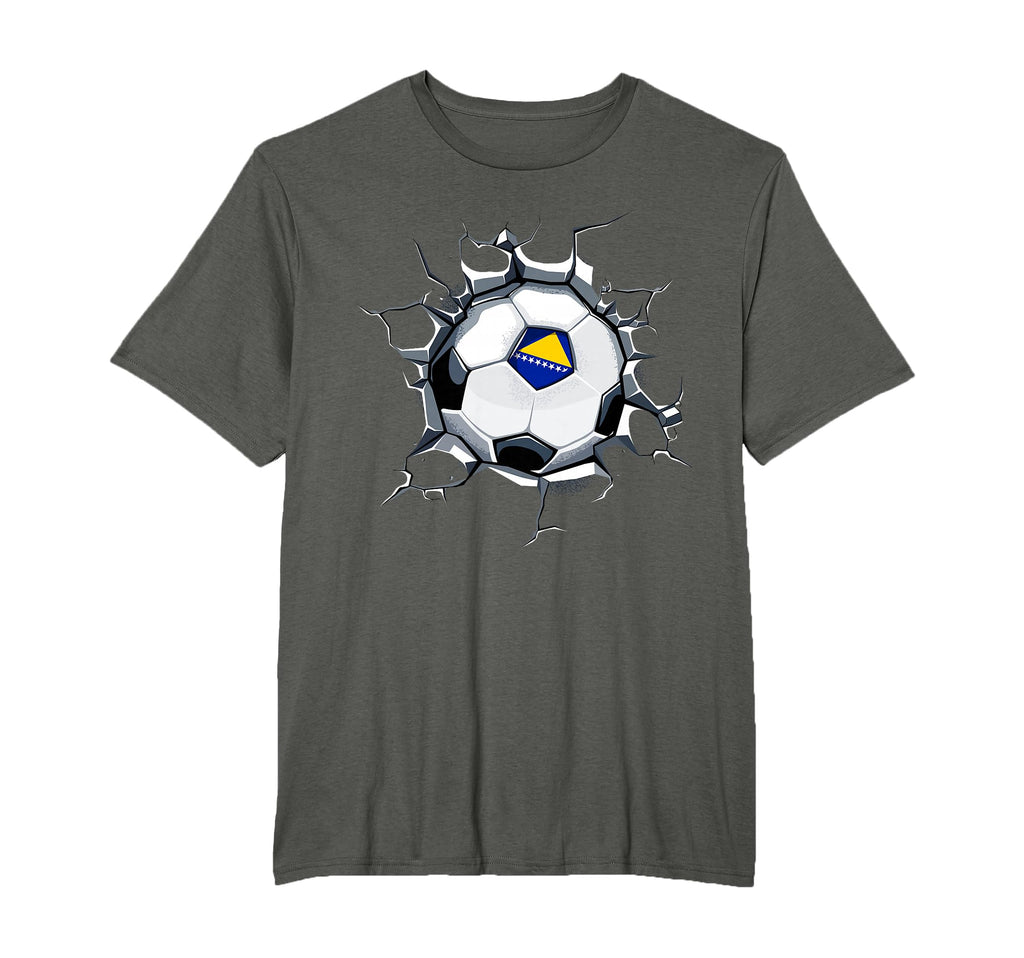 Bosnia Herzegovina Soccer Fans Jersey T-Shirt - Unique Graphic for Adults - T-Shirt, Sweatshirt, Hoodie