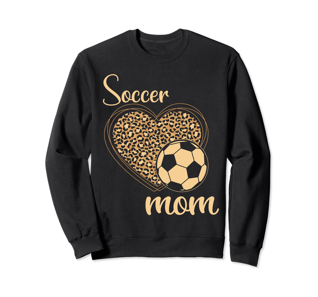 Leopard Soccer Mother Sweatshirt - Trendy Graphic for Adults - T-Shirt, Sweatshirt, Hoodie
