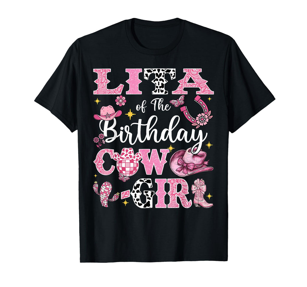 Lita Birthday Cow Rodeo Lita Bday Party T-Shirt - Trendy Graphic for Adults - T-Shirt, Sweatshirt, Hoodie