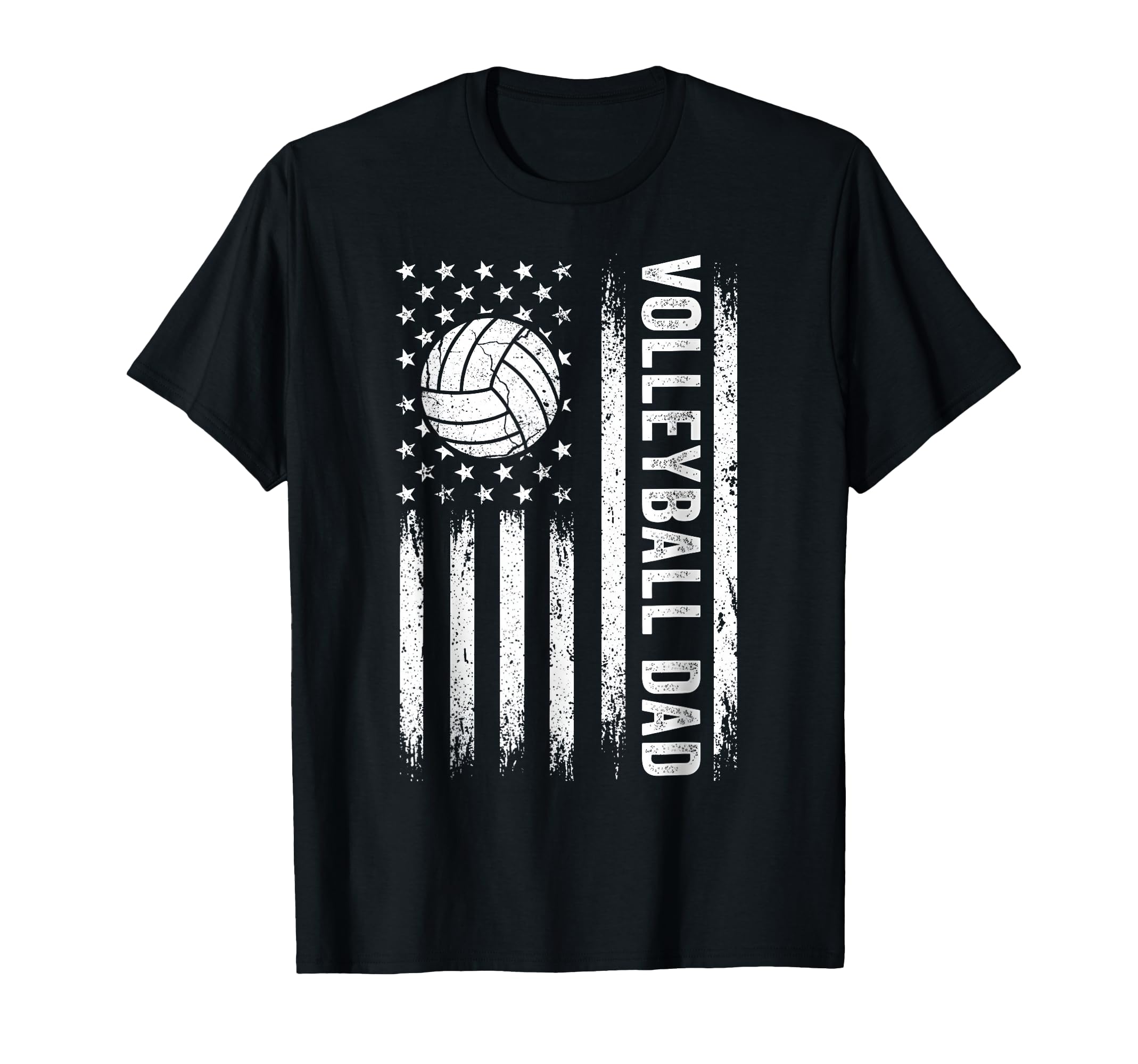 Usa Flag Volleyball Dad Fathers Day Sweatshirt - Minimalist Print Unisex - T-Shirt, Sweatshirt, Hoodie