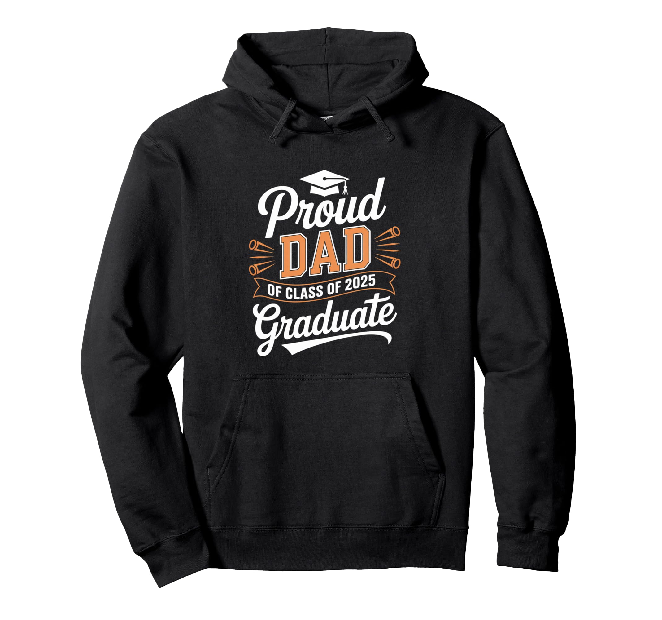 Proud Dad 2025 Graduate Celebratory Hoodie - Novelty Apparel for Adults - T-Shirt, Sweatshirt, Hoodie