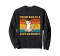 Proud Dad 2025 Graduate Cat Sweatshirt - Casual Everyday Wear for Adults - T-Shirt, Sweatshirt, Hoodie