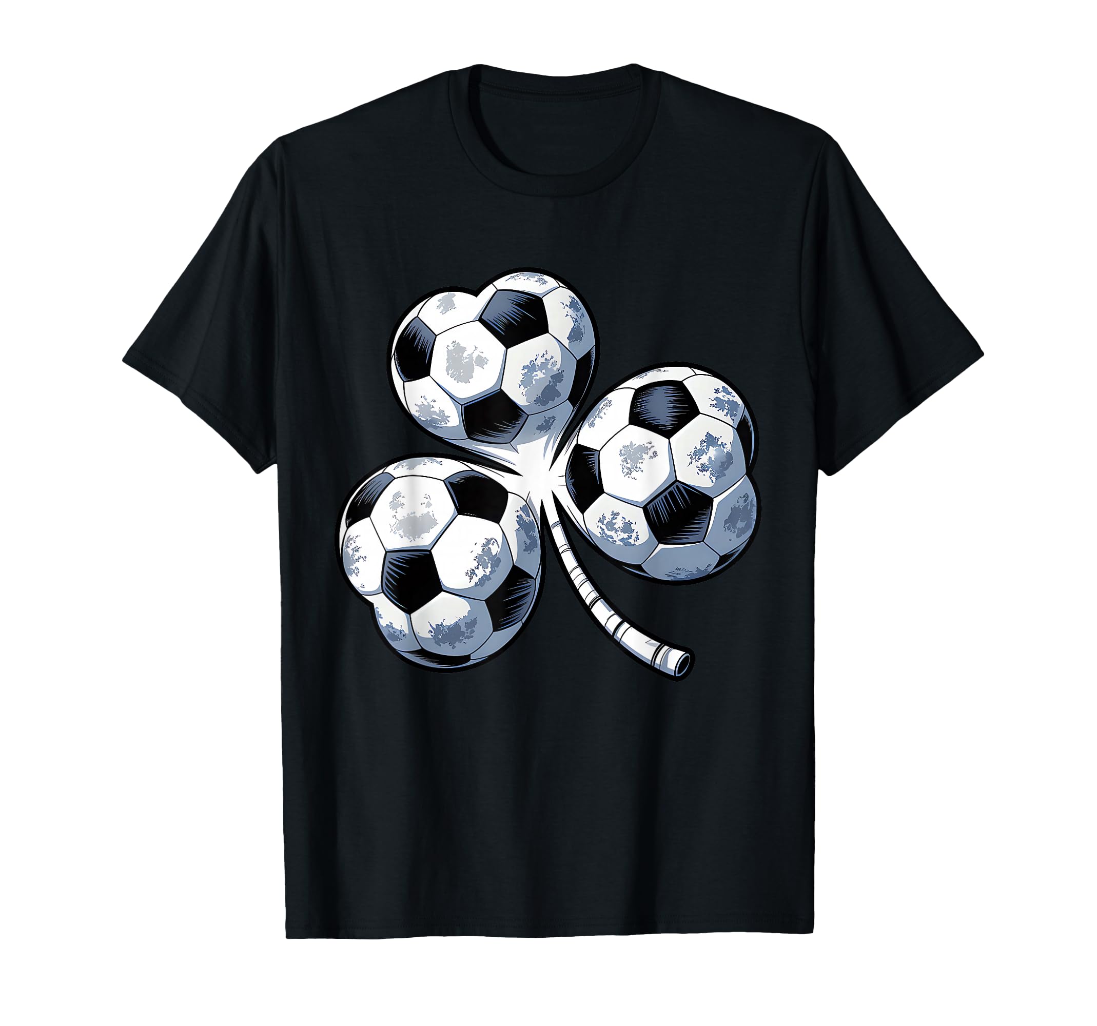 Soccer St Patricks Day Shamrock Green T-Shirt - Trendy Graphic for Adults - T-Shirt, Sweatshirt, Hoodie