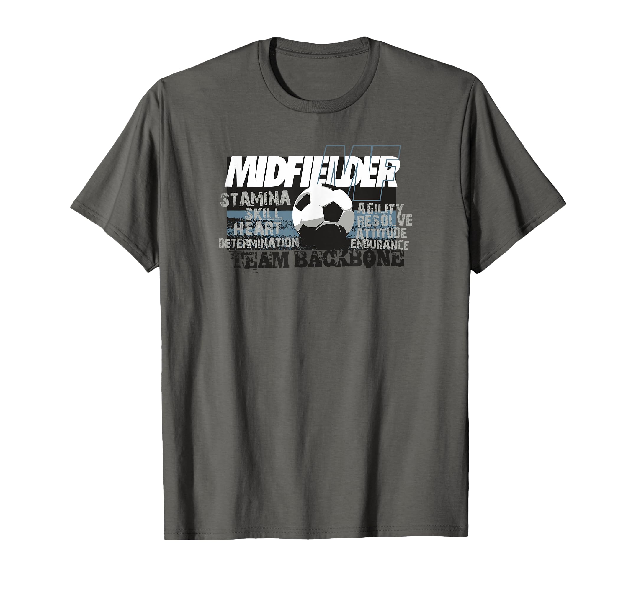 Soccer Midfielder Team Backbone T-Shirt - Streetwear Style Unisex - T-Shirt, Sweatshirt, Hoodie