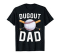 Dugout Dad Baseball Daddy Funny T-Shirt - Aesthetic Graphic Unisex - T-Shirt, Sweatshirt, Hoodie