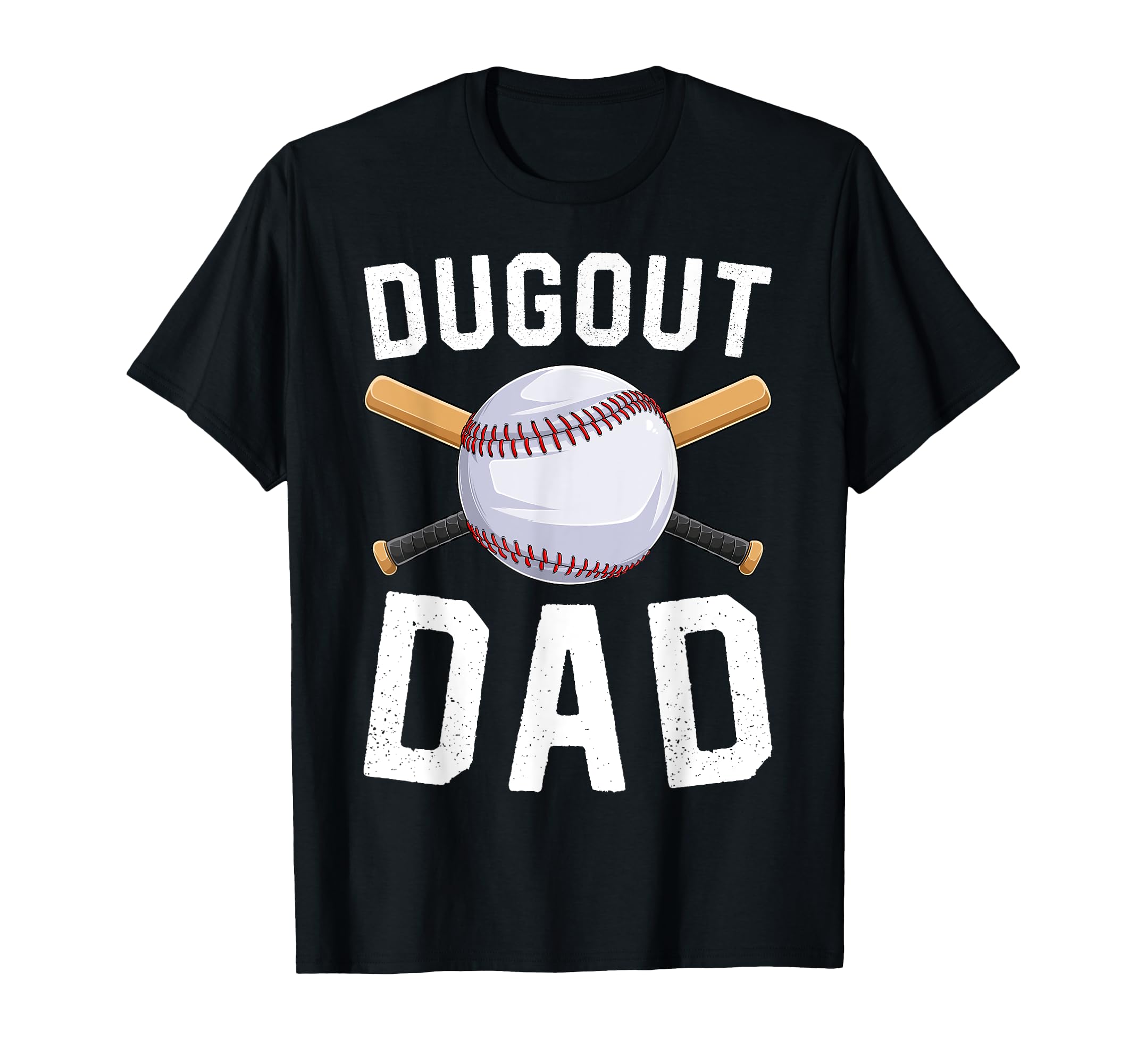 Dugout Dad Baseball Daddy Funny T-Shirt - Aesthetic Graphic Unisex - T-Shirt, Sweatshirt, Hoodie