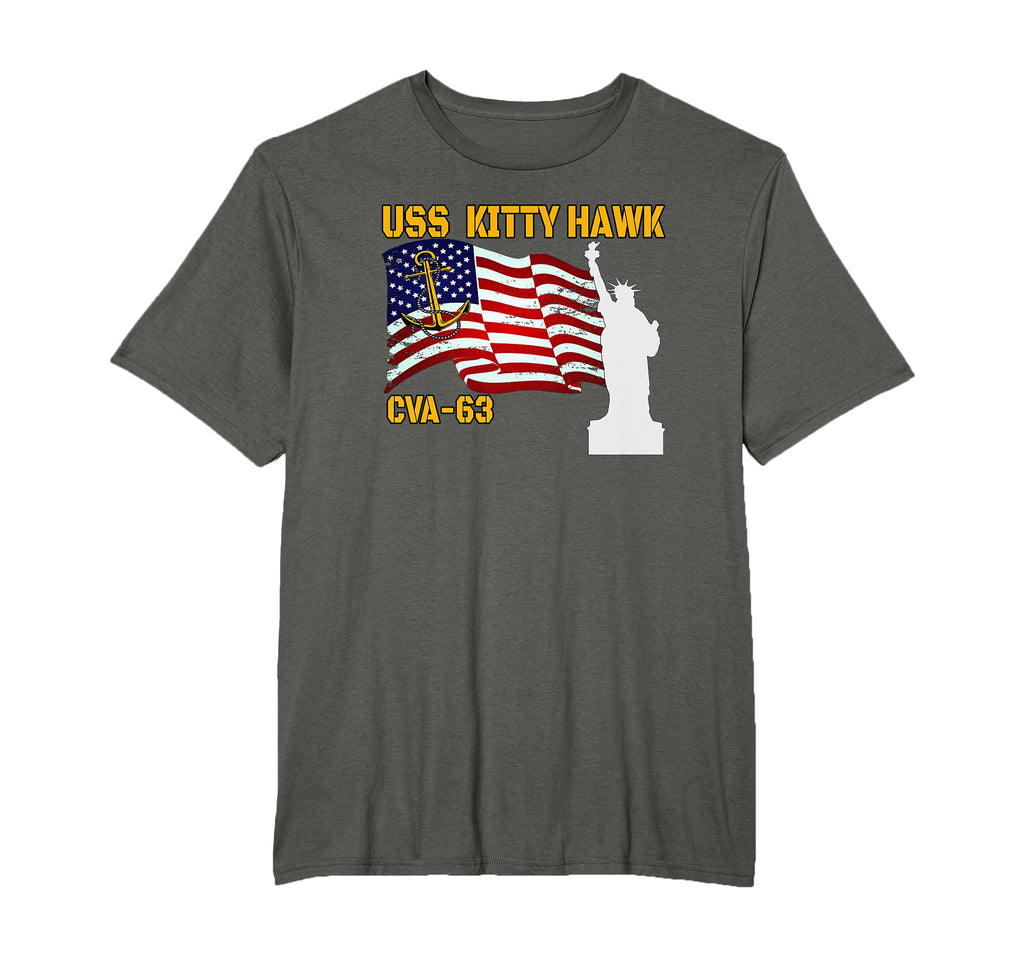 Aircraft Carrier Uss Kitty Hawk Cva 63 T-Shirt - Trendy Graphic Unisex - T-Shirt, Sweatshirt, Hoodie