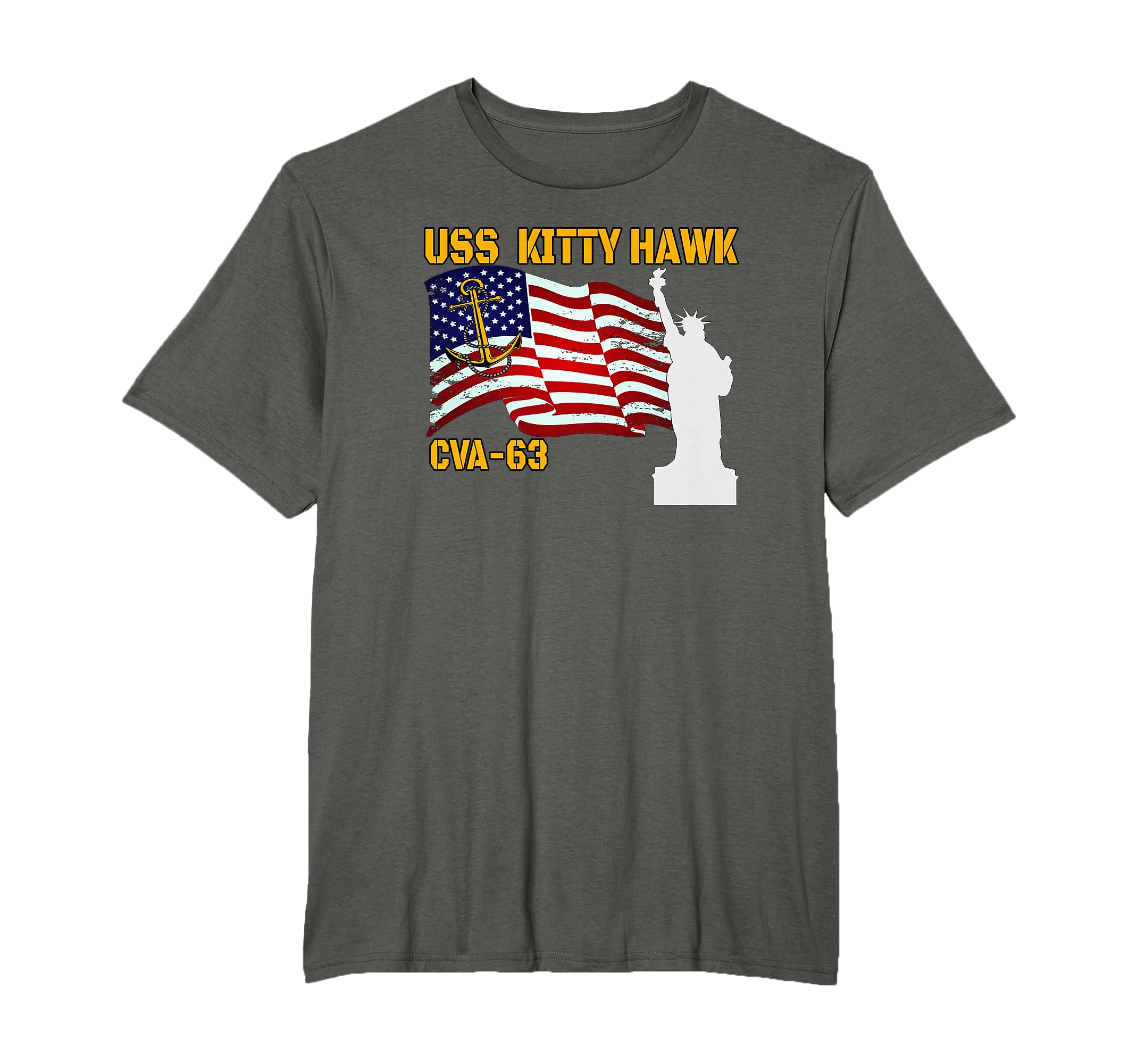 Aircraft Carrier Uss Kitty Hawk Cva 63 T-Shirt - Trendy Graphic Unisex - T-Shirt, Sweatshirt, Hoodie