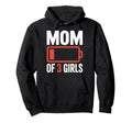 Mom 3 Funny Exhausted Mother Hoodie - Custom Art Print for Adults - T-Shirt, Sweatshirt, Hoodie