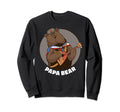 Russian Papa Bear Balalaika Sweatshirt - Minimalist Print Unisex - T-Shirt, Sweatshirt, Hoodie