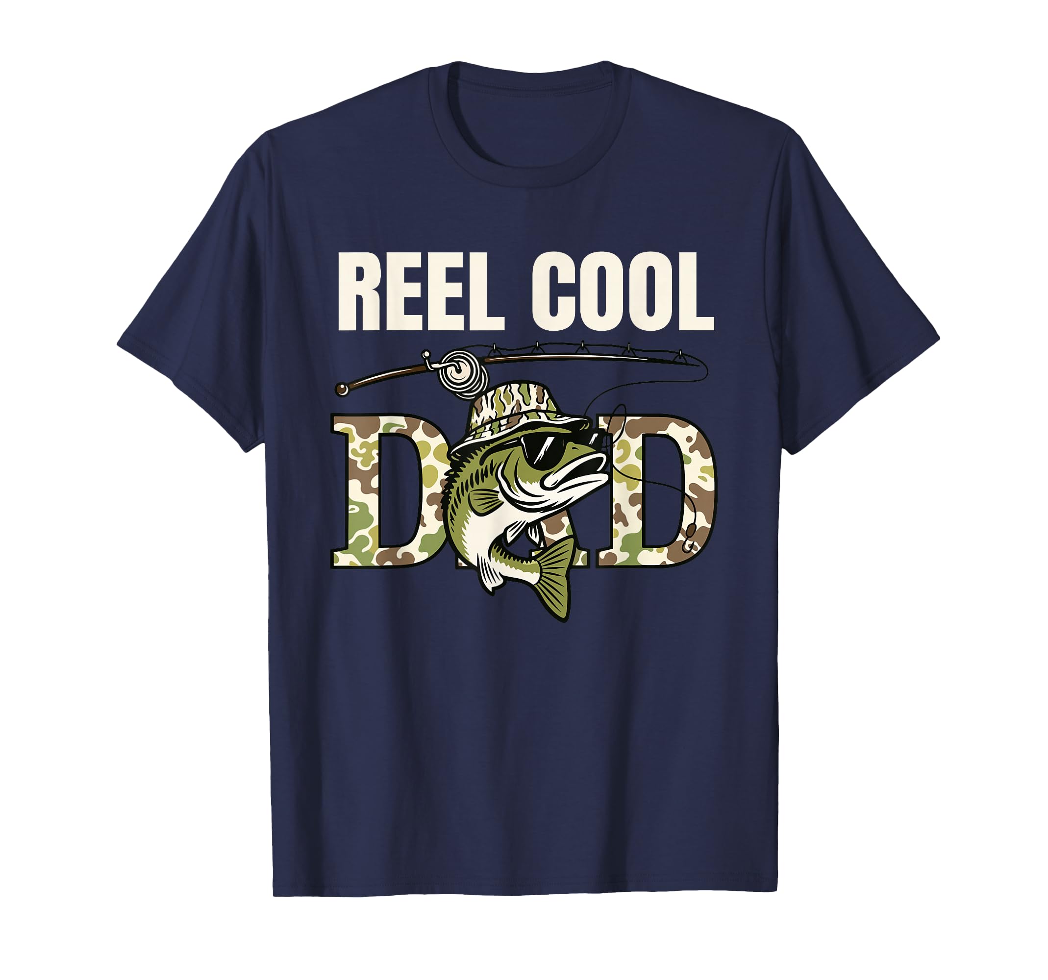 Reel Dad Daddy Fisherman Fishing T-Shirt - Minimalist Print for Adults - T-Shirt, Sweatshirt, Hoodie