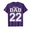 Number 22 Custom Proud Soccer Futbol T-Shirt - Trendy Graphic Men Women - T-Shirt, Sweatshirt, Hoodie