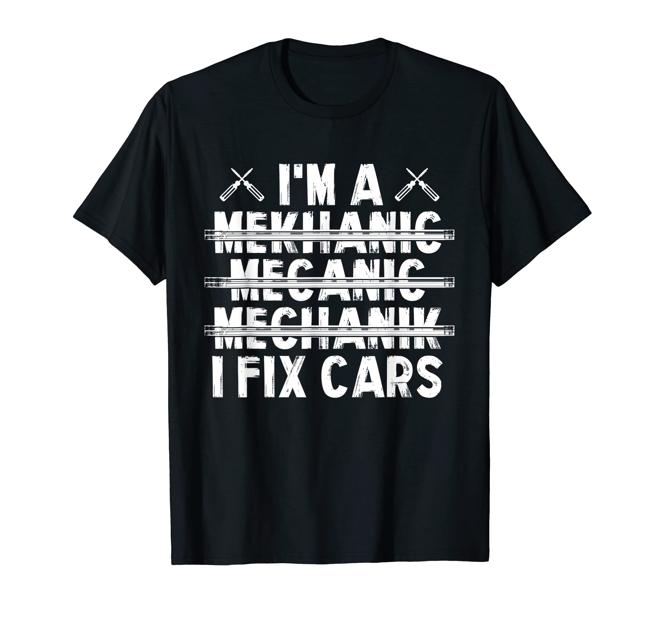 10539500001 Im Mechanic Funny T-Shirt - Minimalist Print for Adults - T-Shirt, Sweatshirt, Hoodie