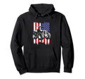 Patriotic Tractor American Flag Farmer Hoodie - Unique Graphic for Adults - T-Shirt, Sweatshirt, Hoodie