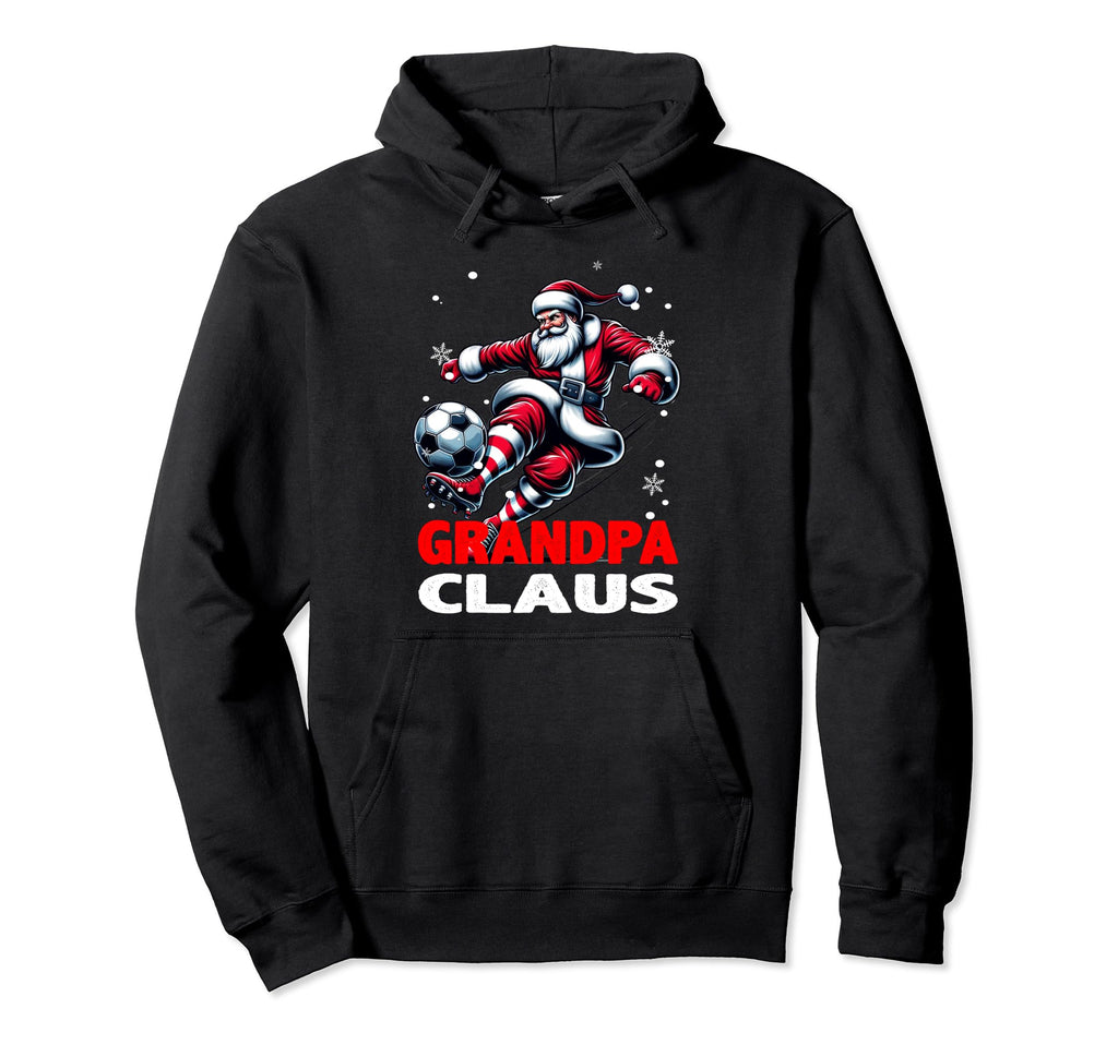 Soccer Grandpa Claus Family Matching Hoodie - Streetwear Style Men Women - T-Shirt, Sweatshirt, Hoodie
