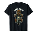 Papa Bear Motorcycle Biker Bear Dad T-Shirt - Fun Novelty Design Men Women - T-Shirt, Sweatshirt, Hoodie