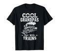 Grandpas Play Trains Locomotive Train T-Shirt - Unique Graphic Unisex - T-Shirt, Sweatshirt, Hoodie