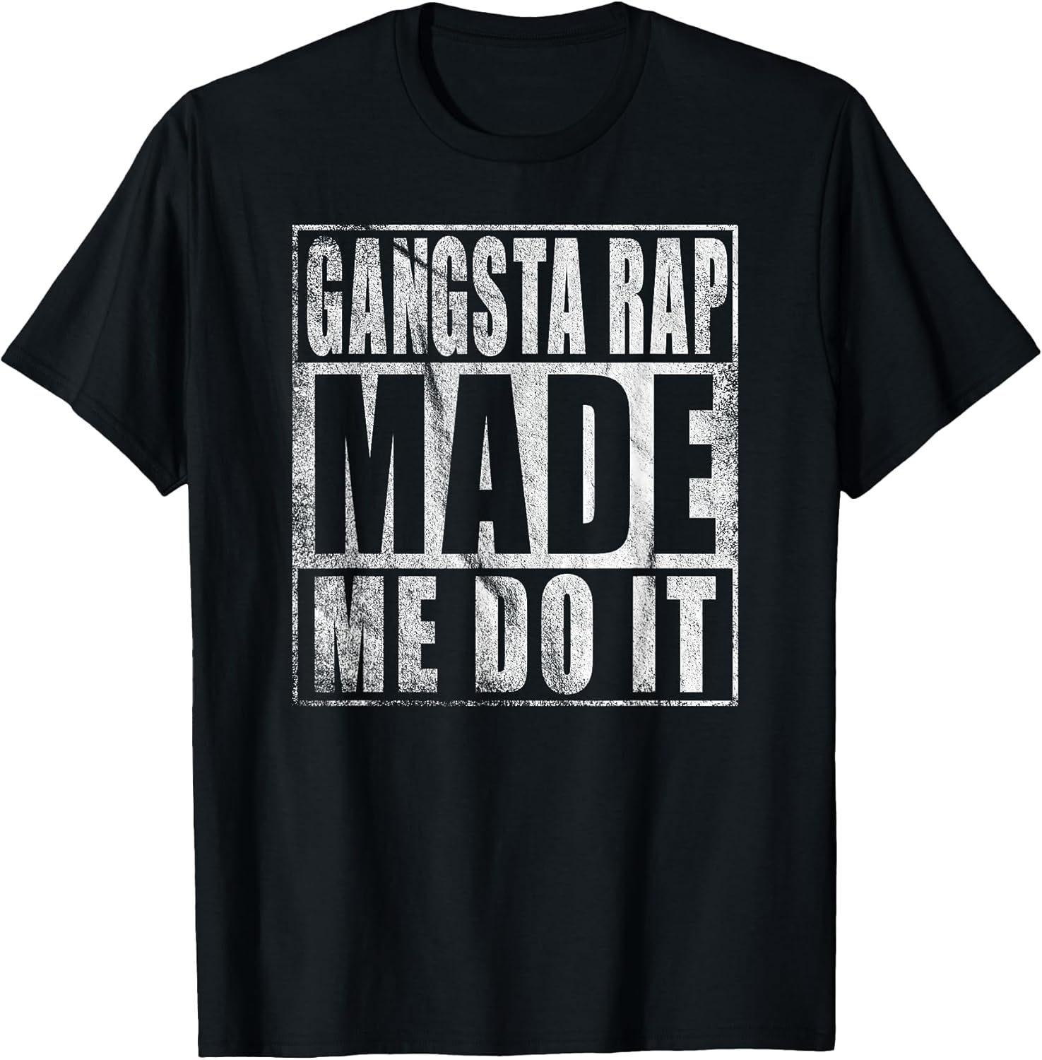 Vintage 90'S Gangsta Rap Made ME DO IT - Adult & Kids T-Shirts, Sweatshirts & Hoodies apparel design preview 1