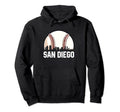 San Diego Cityscape Dad Baseball Lover Hoodie - Novelty Apparel for Adults - T-Shirt, Sweatshirt, Hoodie