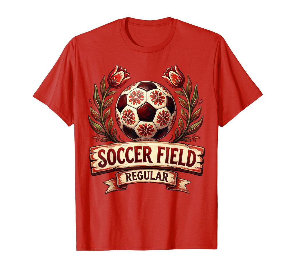 Soccer Mom Soccer Field Regular T-Shirt - Novelty Apparel for Adults - T-Shirt, Sweatshirt, Hoodie