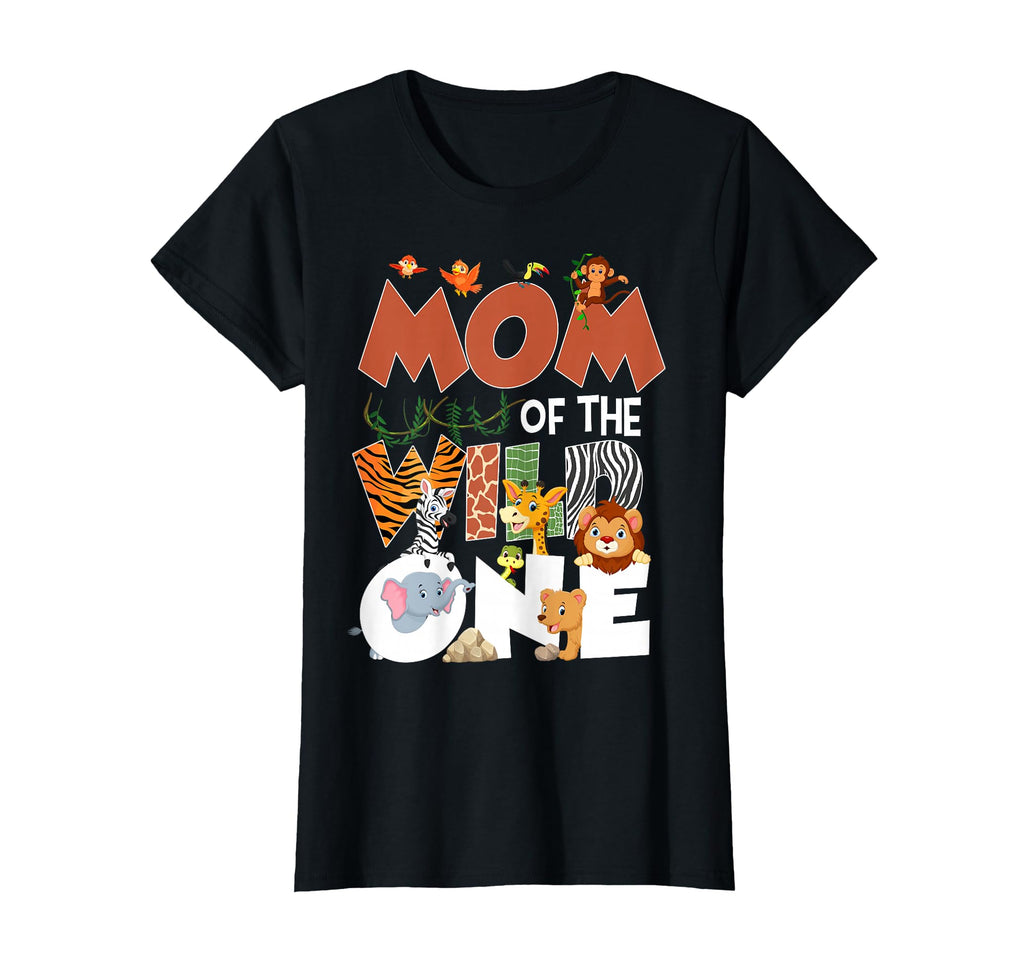 Mom Wild One Zoo Jungle Animal Birthday T-Shirt - Minimalist Print Unisex - T-Shirt, Sweatshirt, Hoodie