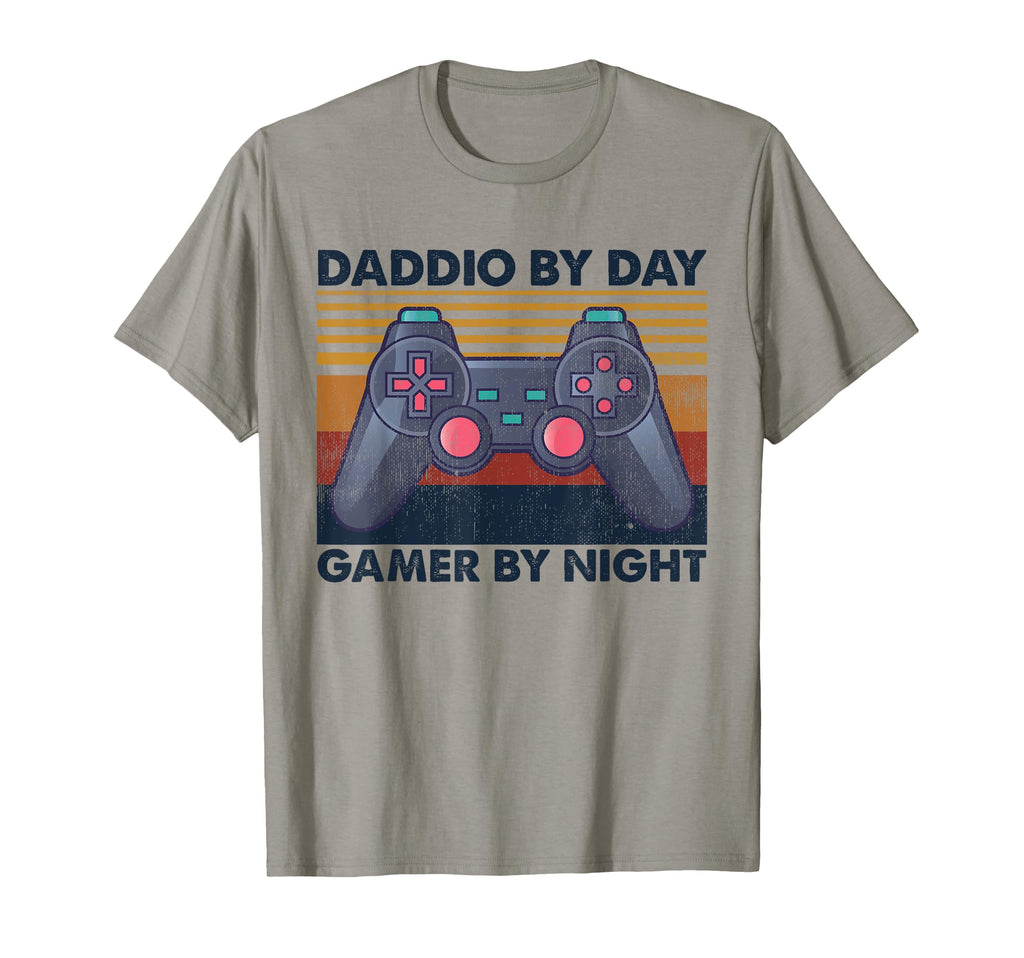 Daddio Day Gamer Night Funny Gaming T-Shirt - Minimalist Print for Adults - T-Shirt, Sweatshirt, Hoodie