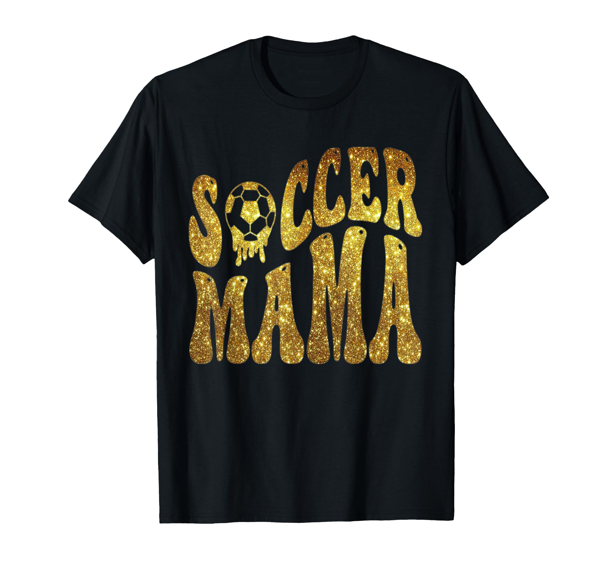 Soccer Mama Gold Funny Mom T-Shirt - Novelty Apparel for Adults - T-Shirt, Sweatshirt, Hoodie