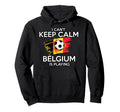 Belgium Football Fan Soccer Game Player Hoodie - Graphic Print Unisex - T-Shirt, Sweatshirt, Hoodie