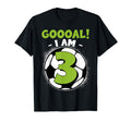 3 Year Old Birthday Soccer Themed T-Shirt - Streetwear Style Men Women - T-Shirt, Sweatshirt, Hoodie