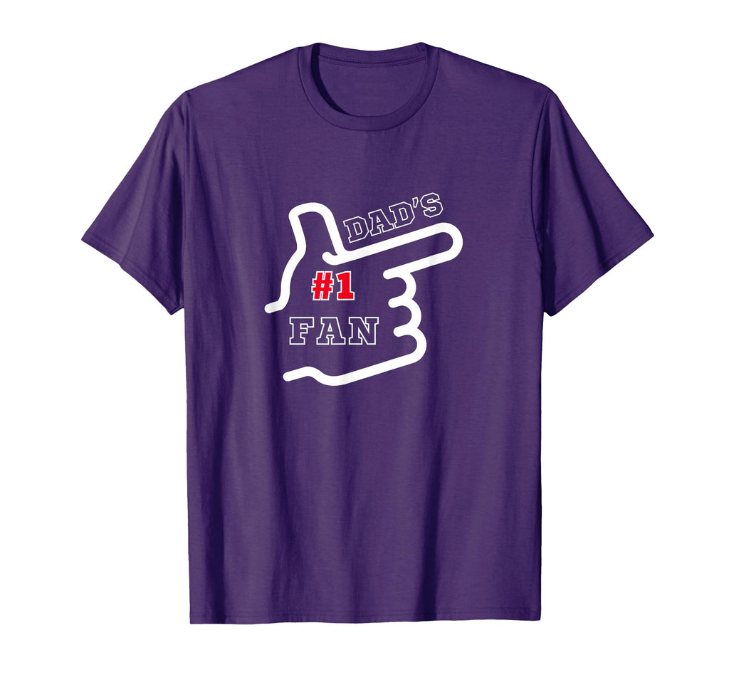 1 Dad Number One Fan Fathers Day T-Shirt - Unique Graphic Men Women - T-Shirt, Sweatshirt, Hoodie