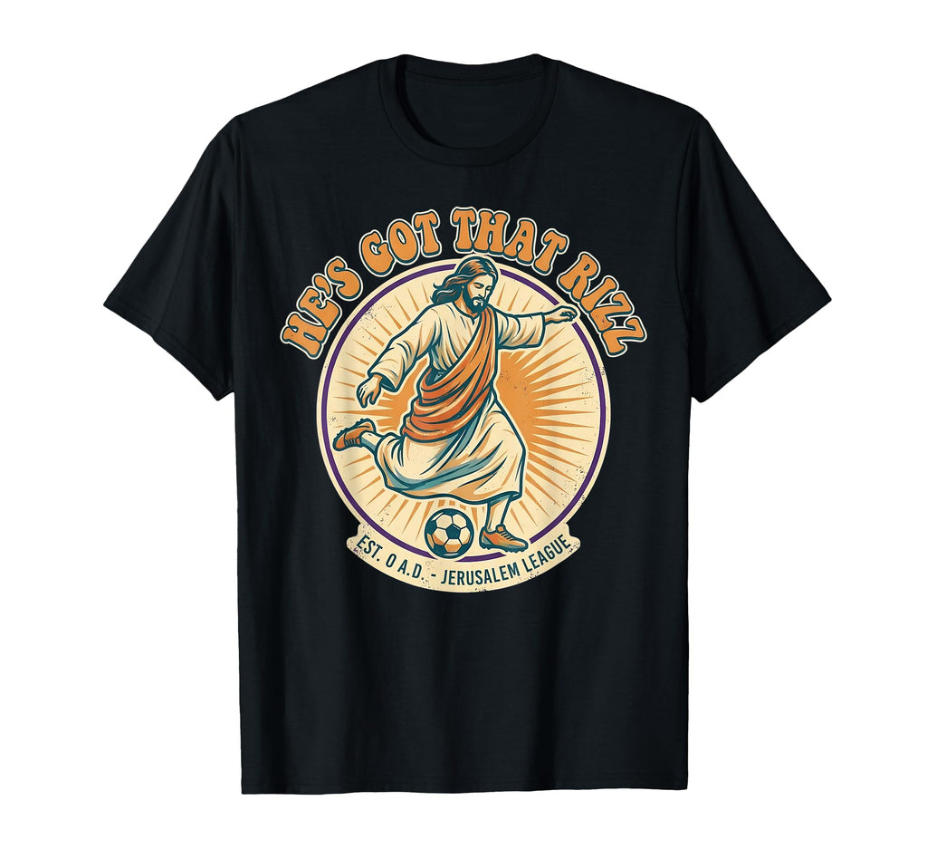 Funny Meme God Christian He Is Rizzin T-Shirt - Unique Graphic for Adults - T-Shirt, Sweatshirt, Hoodie