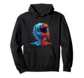 Melting Motocross Helmet Drippy Hoodie - Trendy Graphic for Adults - T-Shirt, Sweatshirt, Hoodie