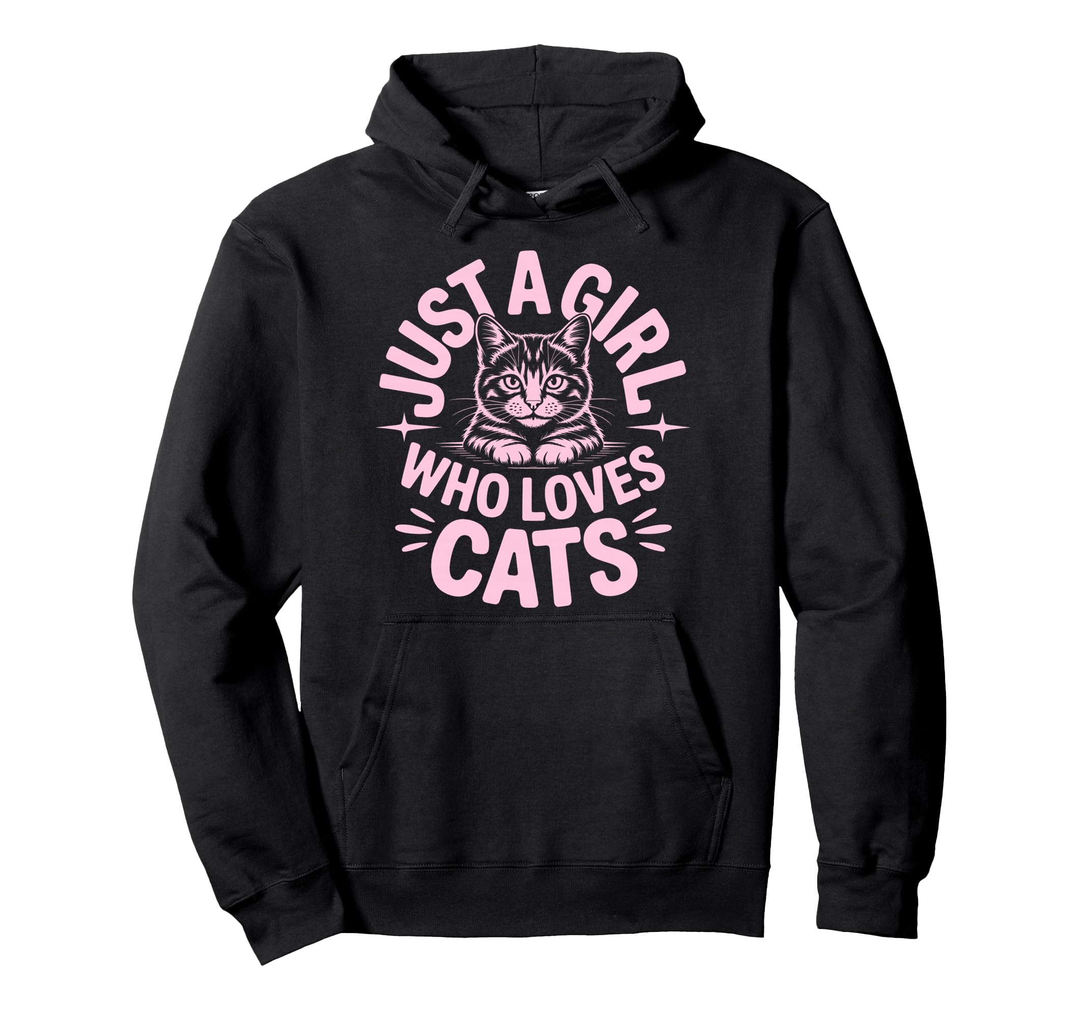 Just Who Loves Cats Hoodie - Aesthetic Graphic Unisex - T-Shirt, Sweatshirt, Hoodie