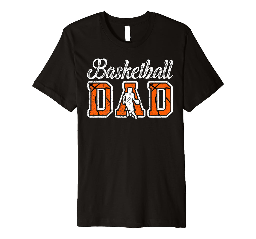 Mens Basketball Dad Basketball T-Shirt - Custom Art Print for Adults - T-Shirt, Sweatshirt, Hoodie