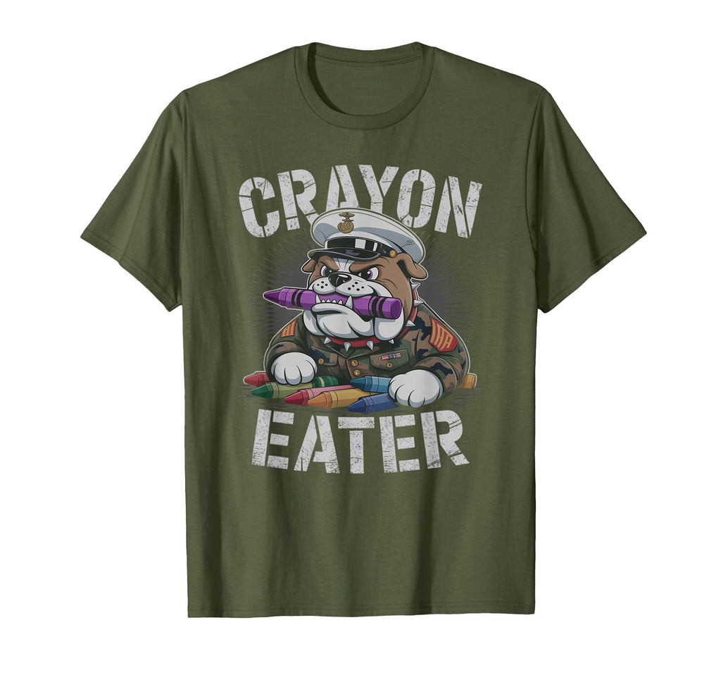 Sarcastic Crayons Eater Officer Military T-Shirt - Trendy Graphic Unisex - T-Shirt, Sweatshirt, Hoodie