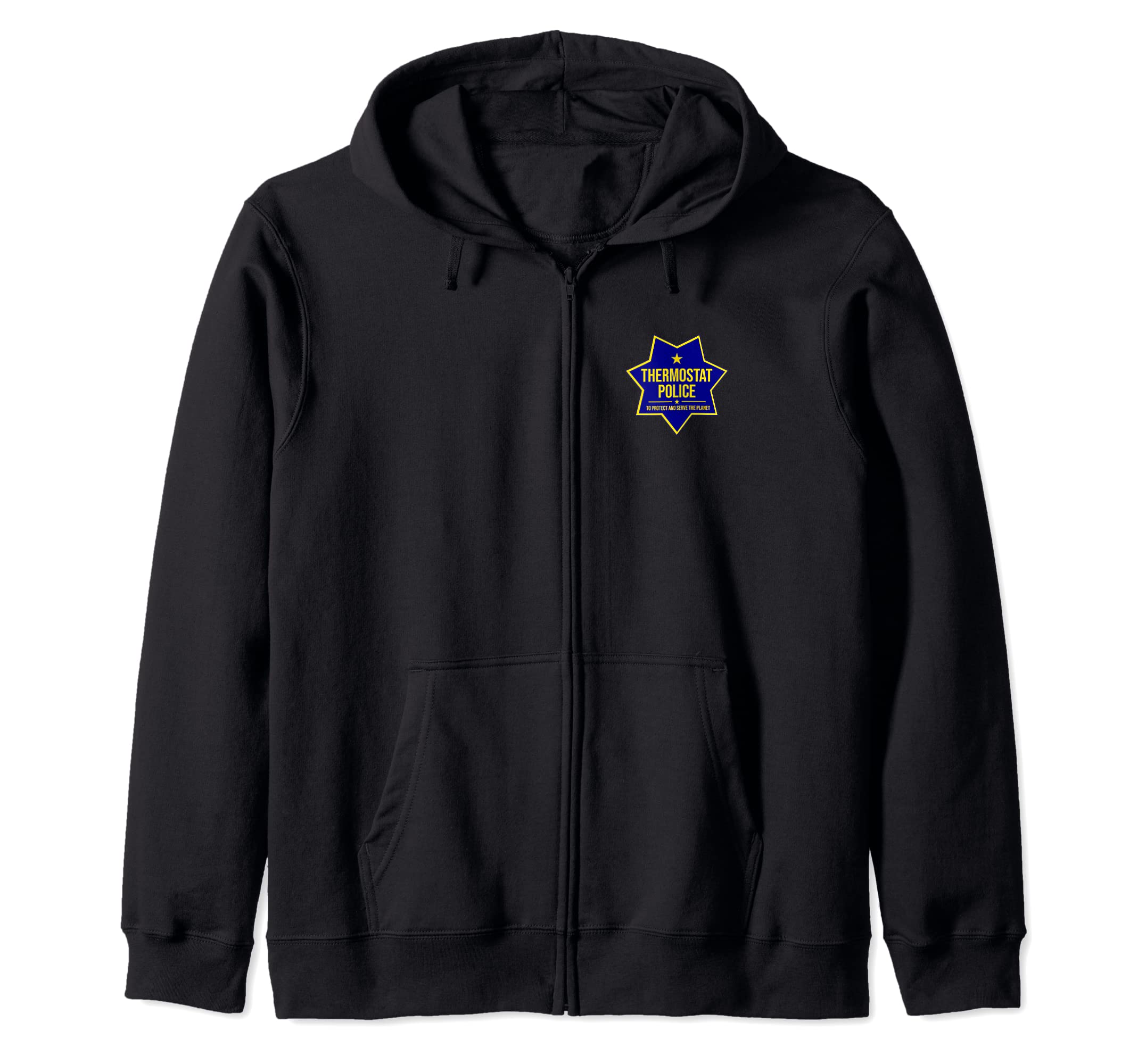 Thermostat Police Badge Fun Tees Dad Hoodie - Streetwear Style for Adults - T-Shirt, Sweatshirt, Hoodie