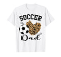 Soccer Dad Heart Leopard Dad Family T-Shirt - Unique Graphic Unisex - T-Shirt, Sweatshirt, Hoodie