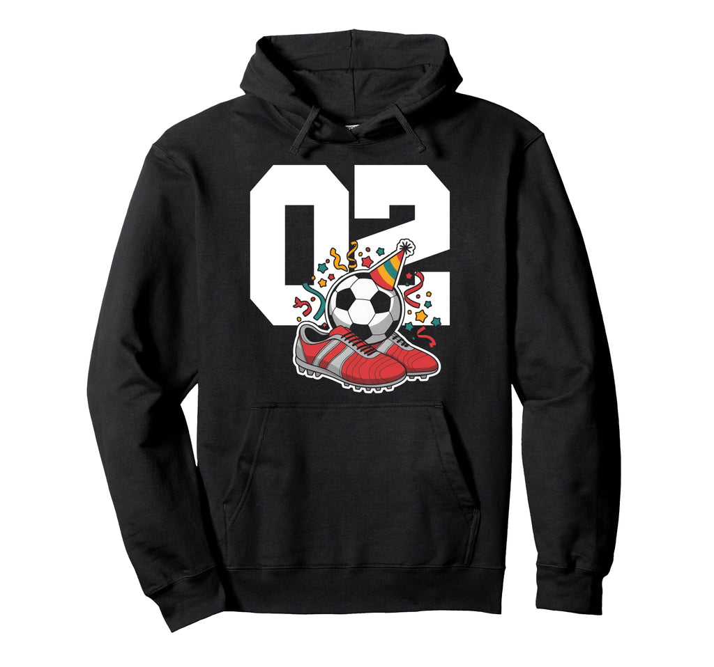 2 Soccer Birthday Gift Soccer Fan Sports Hoodie - Aesthetic Graphic Unisex - T-Shirt, Sweatshirt, Hoodie