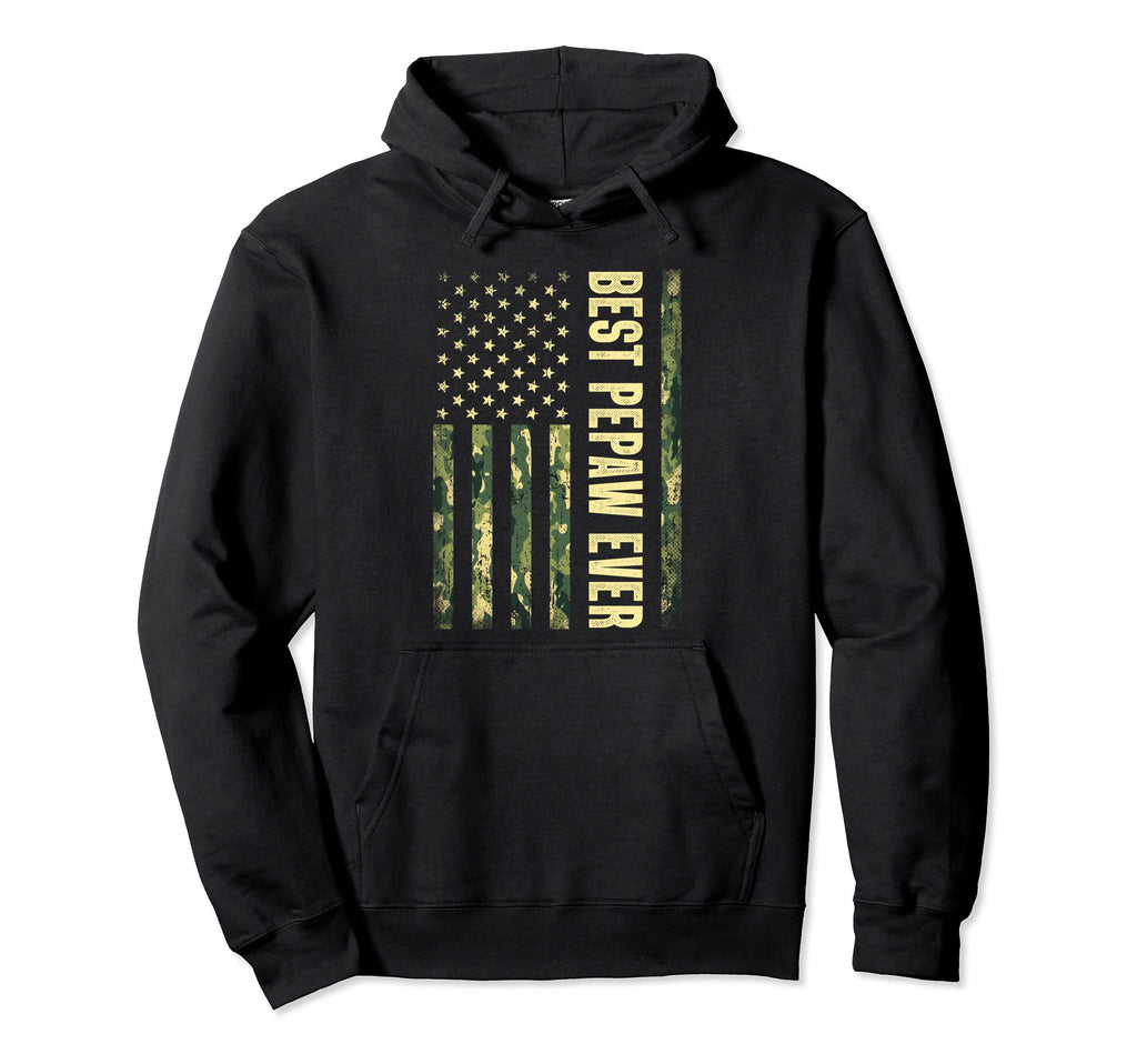 Best Pepaw Ever Usa Flag Camouflage Hoodie - Custom Art Print Unisex - T-Shirt, Sweatshirt, Hoodie